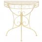 Preview: Beistelltisch Vintage-Stil Halbrund Metall 72 x 36 x 74 cm Gold