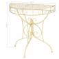 Preview: Beistelltisch Vintage-Stil Halbrund Metall 72 x 36 x 74 cm Gold