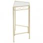 Preview: Beistelltisch Vintage-Stil Metall 87x34x73 cm Gold 