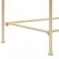 Preview: Beistelltisch Vintage-Stil Metall 87x34x73 cm Gold 