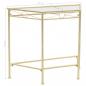 Preview: Beistelltisch Vintage-Stil Metall 87x34x73 cm Gold 