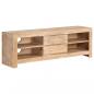 Preview: ARDEBO.de - TV-Schrank Akazienholz Massiv 120 x 30 x 40 cm Hellbraun