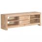 Preview: TV-Schrank Akazienholz Massiv 120 x 30 x 40 cm Hellbraun