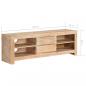 Preview: TV-Schrank Akazienholz Massiv 120 x 30 x 40 cm Hellbraun