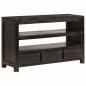 Preview: ARDEBO.de - TV-Schrank Massivholz Akazie 90x30x55 cm Dunkelbraun