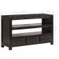 Preview: TV-Schrank Massivholz Akazie 90x30x55 cm Dunkelbraun