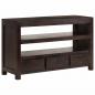 Preview: TV-Schrank Massivholz Akazie 90x30x55 cm Dunkelbraun