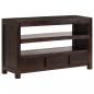 Preview: TV-Schrank Massivholz Akazie 90x30x55 cm Dunkelbraun