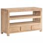 Preview: ARDEBO.de - TV-Schrank Massivholz Akazie 90x30x55 cm Hellbraun