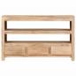 Preview: TV-Schrank Massivholz Akazie 90x30x55 cm Hellbraun