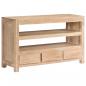 Preview: TV-Schrank Massivholz Akazie 90x30x55 cm Hellbraun