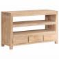 Preview: TV-Schrank Massivholz Akazie 90x30x55 cm Hellbraun