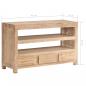 Preview: TV-Schrank Massivholz Akazie 90x30x55 cm Hellbraun