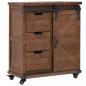 Preview: ARDEBO.de - Sideboard Massivholz Tanne 64x33,5x75 cm Braun