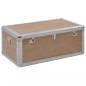 Preview: ARDEBO.de - Aufbewahrungsbox Tannenholz Massiv 91x52x40 cm Braun