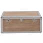 Preview: Aufbewahrungsbox Tannenholz Massiv 91x52x40 cm Braun