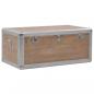 Preview: Aufbewahrungsbox Tannenholz Massiv 91x52x40 cm Braun