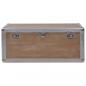 Preview: Aufbewahrungsbox Tannenholz Massiv 91x52x40 cm Braun