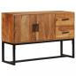 Preview: ARDEBO.de - Sideboard Braun 110x30x70 cm Massivholz Akazie