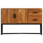 Preview: Sideboard Braun 110x30x70 cm Massivholz Akazie