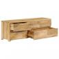 Preview: TV-Schrank Massivholz Mango 110x30x40 cm