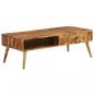 Preview: Couchtisch Massivholz Palisander Honigbraun 110x50x37 cm