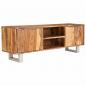 Preview: ARDEBO.de - TV-Schrank Massivholz Palisander Honigbraun 118x30x40 cm