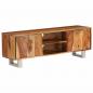 Preview: TV-Schrank Massivholz Palisander Honigbraun 118x30x40 cm