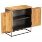 Preview: Sideboard Recyceltes Teakholz und Stahl 65x30x70 cm