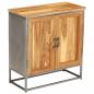 Preview: Sideboard Recyceltes Teakholz und Stahl 65x30x70 cm