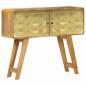 Preview: ARDEBO.de - Sideboard Mangoholz Massiv 90 x 30 x 77 cm