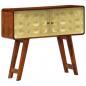 Preview: Sideboard mit Goldaufdruck 90x30x77 cm Massivholz