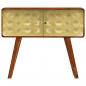 Preview: Sideboard mit Goldaufdruck 90x30x77 cm Massivholz