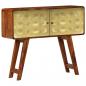 Preview: Sideboard mit Goldaufdruck 90x30x77 cm Massivholz