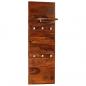 Preview: Wandgarderobe Massivholz 118×40 cm