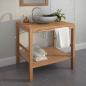 Preview: ARDEBO.de - Waschtischunterschrank Massivholz Teak 74x45x75 cm