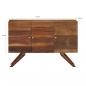 Preview: Sideboard Altholz Massiv Braun 110x30x75 cm