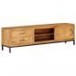 Preview: ARDEBO.de -  TV-Schrank Mangoholz Massiv 140 x 30 x 40 cm 