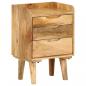 Preview: ARDEBO.de - Nachttisch Mangoholz Massiv 40 x 30 x 59,5 cm 