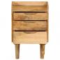 Preview: Nachttisch Mangoholz Massiv 40 x 30 x 59,5 cm 