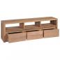 Preview: TV-Schrank Massivholz Teak mit natürlichem Finish 120×30×40 cm