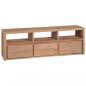 Preview: TV-Schrank Massivholz Teak mit natürlichem Finish 120×30×40 cm