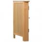 Preview: Eckschrank 80 x 33,5 x 78 cm Massivholz Eiche