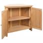 Preview: Eckschrank 80 x 33,5 x 78 cm Massivholz Eiche