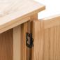 Preview: Eckschrank 80 x 33,5 x 78 cm Massivholz Eiche