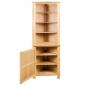 Preview: Eckschrank 59 x 36 x 180 cm Massivholz Eiche