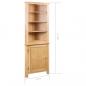 Preview: Eckschrank 59 x 36 x 180 cm Massivholz Eiche