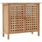 Preview: ARDEBO.de - Waschbeckenunterschrank Massivholz Walnuss 66x29x61 cm