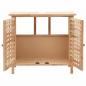 Preview: Waschbeckenunterschrank Massivholz Walnuss 66x29x61 cm