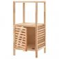 Preview: Badezimmerschrank Massivholz Walnuss 39,5x35,5x86 cm